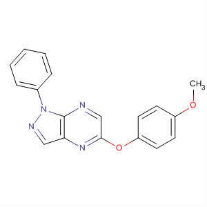 1H-Pyrazolo[3,4-b]pyrazine, 5-(4-methoxyphenoxy)-1-phenyl-