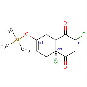 1,4-Naphthalenedione,2,4a-dichloro-4a,5,8,8a-tetrahydro-7-[(trimethylsilyl)oxy]-, cis-