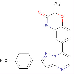 2H-1,4-Benzoxazin-3(4H)-one,2-methyl-6-[2-(4-methylphenyl)pyrazolo[1,5-a]pyrimidin-7-yl]-