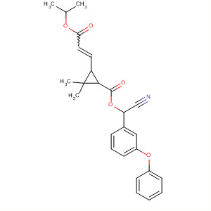 Cyclopropanecarboxylic acid,2,2-dimethyl-3-[3-(1-methylethoxy)-3-oxo-1-propenyl]-,cyano(3-phenoxyphenyl)methyl ester