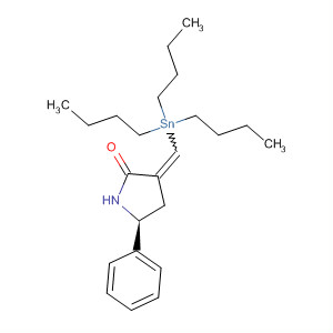 2-Pyrrolidinone, 5-phenyl-3-[(tributylstannyl)methylene]-, (5S)-