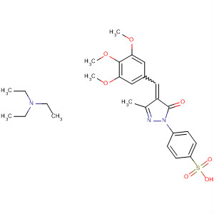 Benzenesulfonic acid,4-[4,5-dihydro-3-methyl-5-oxo-4-[(3,4,5-trimethoxyphenyl)methylene]-1H-pyrazol-1-yl]-, compd. with N,N-diethylethanamine (1:1)