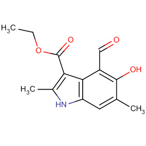 1H-Indole-3-carboxylic acid, 4-formyl-5-hydroxy-2,6-dimethyl-, ethylester