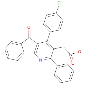 5H-Indeno[1,2-b]pyridin-5-one, 4-(4-chlorophenyl)-2-phenyl-, acetate