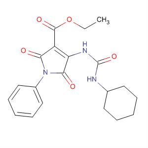 1H-Pyrrole-3-carboxylic acid,4-[[(cyclohexylamino)carbonyl]amino]-2,5-dihydro-2,5-dioxo-1-phenyl-,ethyl ester