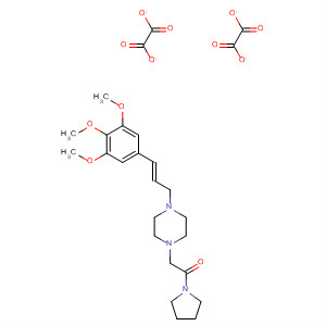 Pyrrolidine,1-[[4-[3-(3,4,5-trimethoxyphenyl)-2-propenyl]-1-piperazinyl]acetyl]-, (E)-,ethanedioate (1:2)