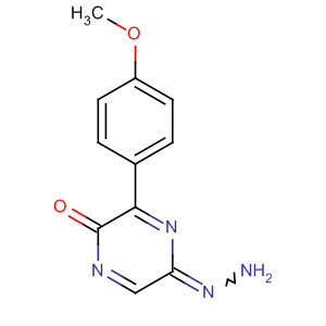 2(1H)-Pyrazinone, 3-(4-methoxyphenyl)-, hydrazone