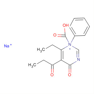 3-Pyridazinecarboxylic acid,6-ethyl-1,4-dihydro-4-oxo-5-(1-oxopropyl)-1-phenyl-, sodium salt