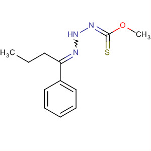 Hydrazinecarboximidothioic acid, (1-phenylbutylidene)-, methyl ester
