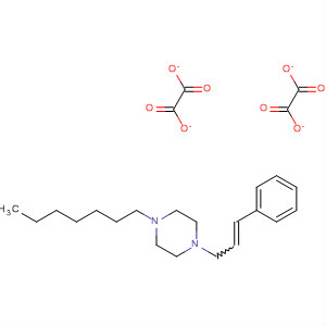 Piperazine, 1-heptyl-4-(3-phenyl-2-propenyl)-, ethanedioate (1:2)