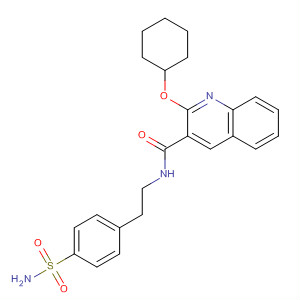 3-Quinolinecarboxamide,N-[2-[4-(aminosulfonyl)phenyl]ethyl]-2-(cyclohexyloxy)-