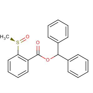 Benzoic acid, 2-(methylsulfinyl)-, diphenylmethyl ester, (R)-