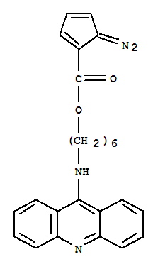 9-(6-(2-diazocyclopentadienylcarbonyloxy)hexylamino)acridine