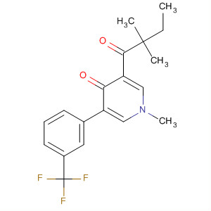 4(1H)-Pyridinone,3-(2,2-dimethyl-1-oxobutyl)-1-methyl-5-[3-(trifluoromethyl)phenyl]-