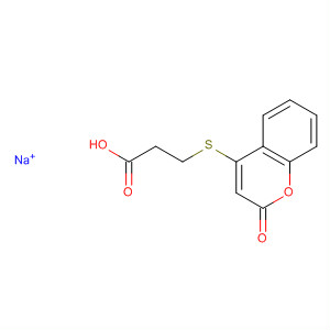 Propanoic acid, 3-[(2-oxo-2H-1-benzopyran-4-yl)thio]-, sodium salt