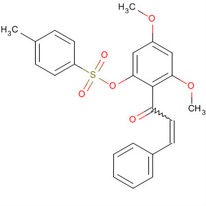 2-Propen-1-one,1-[2,4-dimethoxy-6-[[(4-methylphenyl)sulfonyl]oxy]phenyl]-3-phenyl-