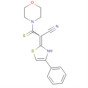 Morpholine, 4-[2-cyano-2-(4-phenyl-2(3H)-thiazolylidene)-1-thioxoethyl]-