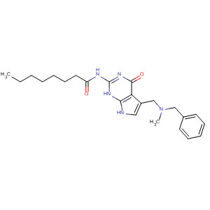 Octanamide,N-[4,7-dihydro-5-[[methyl(phenylmethyl)amino]methyl]-4-oxo-1H-pyrrolo[2,3-d]pyrimidin-2-yl]-