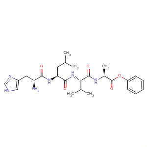 L-Alanine, N-[N-(N-L-histidyl-L-leucyl)-L-valyl]-, phenyl ester