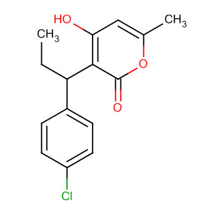 2H-Pyran-2-one, 3-[1-(4-chlorophenyl)propyl]-4-hydroxy-6-methyl-