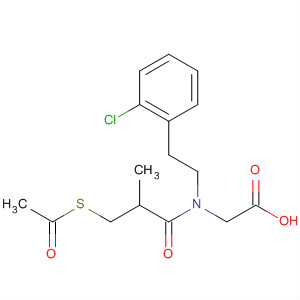 Glycine,N-[3-(acetylthio)-2-methyl-1-oxopropyl]-N-[2-(2-chlorophenyl)ethyl]-