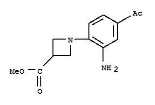 1-(4-ACETYL-2-AMINO-PHENYL)-AZETIDINE-3-CARBOXYLIC ACID METHYL ESTER