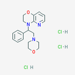 4-(2-morpholin-4-yl-1-phenylethyl)-2,3-dihydropyrido[3,2-b][1,4]oxazine;trihydrochloride