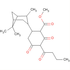 Cyclohexanecarboxylic acid,2,4-dioxo-3-(1-oxobutyl)-6-(2,6,6-trimethylbicyclo[3.1.1]hept-3-yl)-,methyl ester