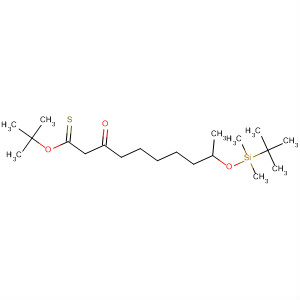 Decanethioic acid, 9-[[(1,1-dimethylethyl)dimethylsilyl]oxy]-3-oxo-,S-(1,1-dimethylethyl) ester