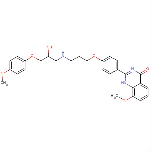 4(1H)-Quinazolinone,2-[4-[3-[[2-hydroxy-3-(4-methoxyphenoxy)propyl]amino]propoxy]phenyl]-8-methoxy-