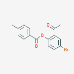 Benzoic acid, 4-methyl-, 2-acetyl-4-bromophenyl ester