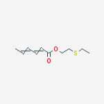2,4-Hexadienoic acid, 2-(ethylthio)ethyl ester, (E,E)-