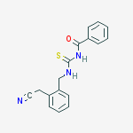 Benzamide, N-[[[2-(cyanomethyl)phenyl]methylamino]thioxomethyl]-