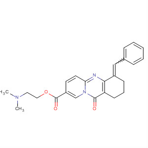 1H-Pyrido[2,1-b]quinazoline-8-carboxylic acid,2,3,4,11-tetrahydro-11-oxo-4-(phenylmethylene)-,2-(dimethylamino)ethyl ester