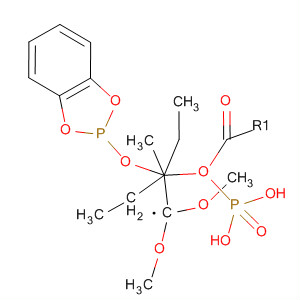 Phosphonic acid,[1-(1,3,2-benzodioxaphosphol-2-yloxy)-2,2-dimethoxy-1-methylethyl]-,diethyl ester