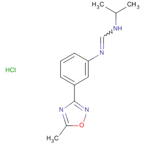 Methanimidamide,N-(1-methylethyl)-N'-[3-(5-methyl-1,2,4-oxadiazol-3-yl)phenyl]-,monohydrochloride