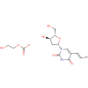 Uridine, 5-(2-bromoethenyl)-2'-deoxy-, 5'-(2-hydroxyethyl carbonate),(E)-