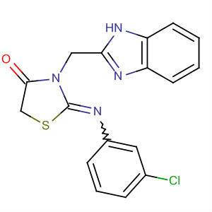4-Thiazolidinone,3-(1H-benzimidazol-2-ylmethyl)-2-[(3-chlorophenyl)imino]-