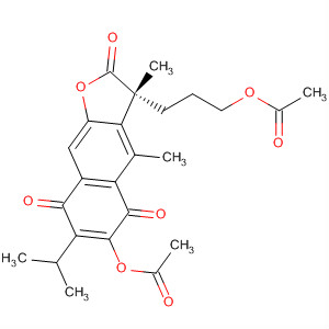 Naphtho[2,3-b]furan-2,5,8(3H)-trione,6-(acetyloxy)-3-[3-(acetyloxy)propyl]-3,4-dimethyl-7-(1-methylethyl)-, (R)-