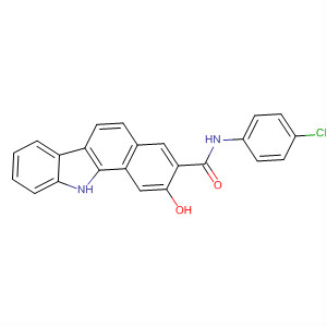 11H-Benzo[a]carbazole-3-carboxamide, N-(4-chlorophenyl)-2-hydroxy-