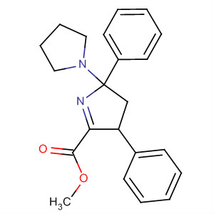 2H-Pyrrole-5-carboxylic acid,3,4-dihydro-2,4-diphenyl-2-(1-pyrrolidinyl)-, methyl ester