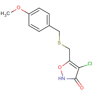 3(2H)-Isoxazolone, 4-chloro-5-[[[(4-methoxyphenyl)methyl]thio]methyl]-