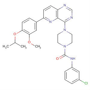 1-Piperazinecarboxamide,N-(3-chlorophenyl)-4-[6-[3-methoxy-4-(1-methylethoxy)phenyl]pyrido[3,2-d]pyrimidin-4-yl]-