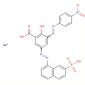 Benzoic acid,2-hydroxy-3-[(4-nitrophenyl)azo]-5-[(7-sulfo-1-naphthalenyl)azo]-,monosodium salt