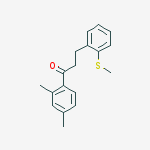 2,4-DIMETHYL-3-(2-THIOMETHYLPHENYL)PROPIOPHENONE