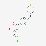 4-CHLORO-2-FLUORO-4-THIOMORPHOLINOMETHYL BENZOPHENONE