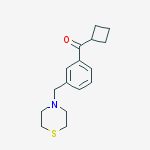 CYCLOBUTYL 3-(THIOMORPHOLINOMETHYL)PHENYL KETONE