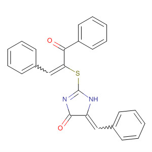 4H-Imidazol-4-one,2-[(1-benzoyl-2-phenylethenyl)thio]-1,5-dihydro-5-(phenylmethylene)-