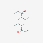 Piperazine, 2,5-dimethyl-1,4-bis(2-methyl-1-oxopropyl)-