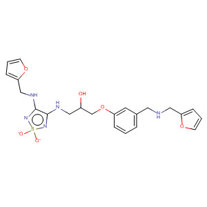 2-Propanol,1-[[4-[(2-furanylmethyl)amino]-1,1-dioxido-1,2,5-thiadiazol-3-yl]amino]-3-[3-[[(2-furanylmethyl)amino]methyl]phenoxy]-